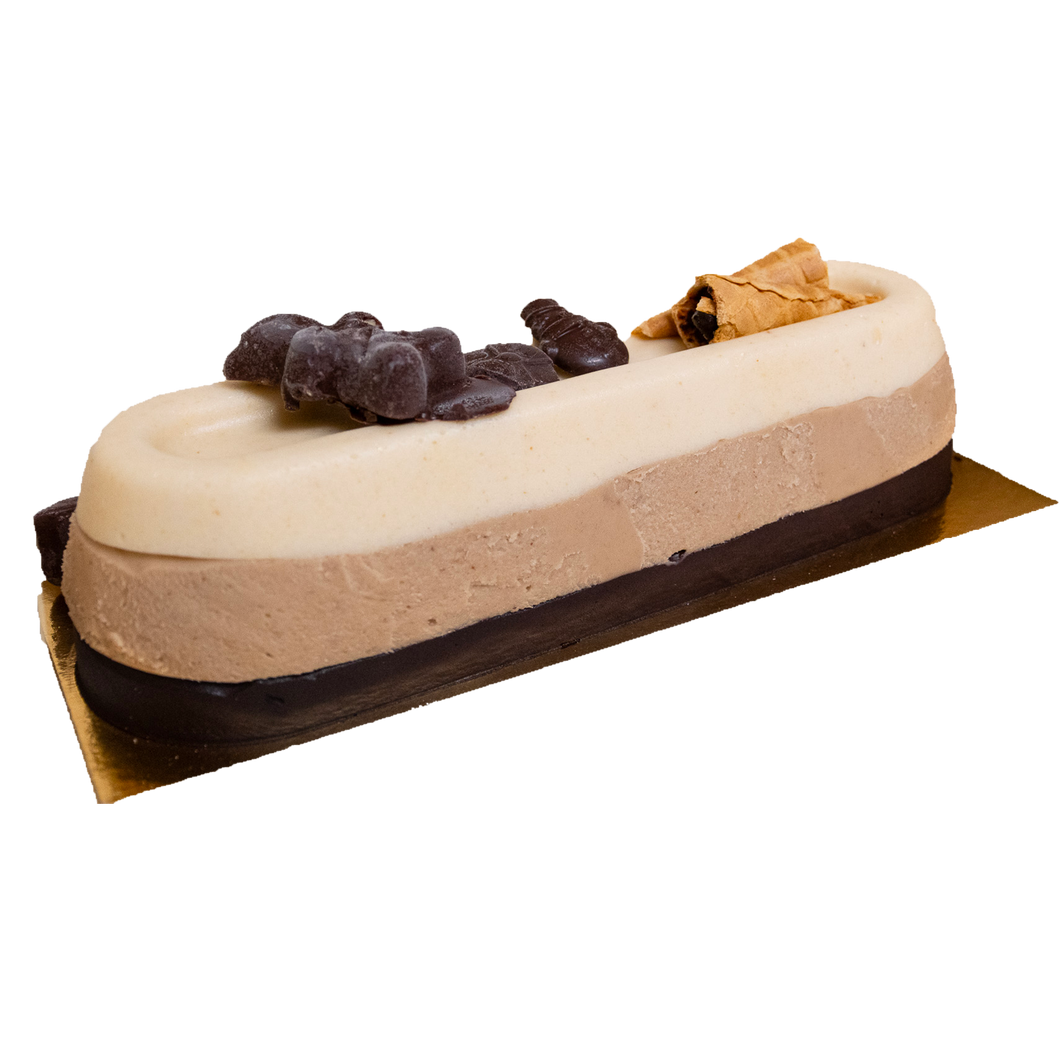 Buche glacée poire marron chocolat