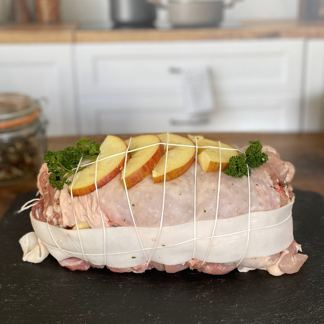 Rôti de chapon farci pomme/calvados - ACOMPTE